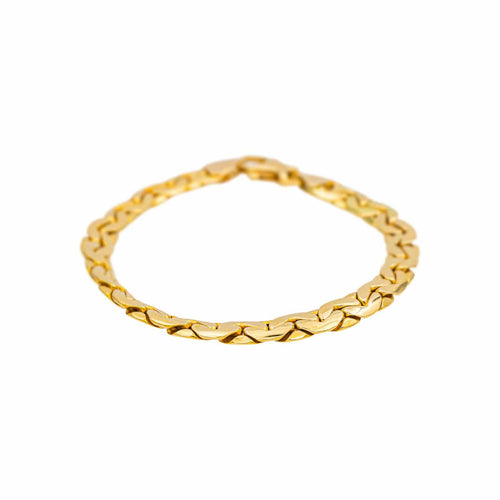 Bracelet Bracelet maille haricot en or jaune 58 Facettes 4870182CN