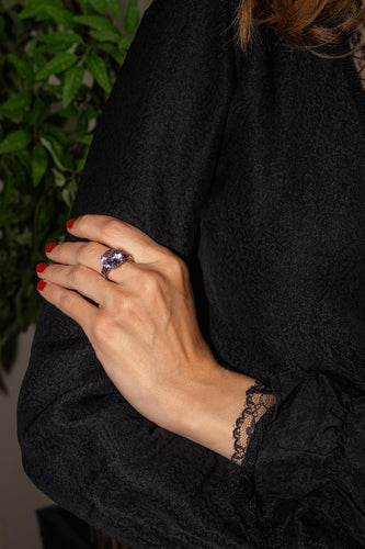 Bague 56 Mauboussin Libre et Sensuelle - Bague en or blanc et améthystes 58 Facettes 5214192CN