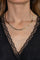 Collier Collier maille miroir en or jaune, blanc et rose 58 Facettes 5777577CN