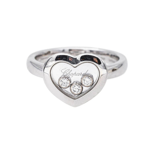 Bague 54 Chopard Happy Diamonds Icons - Bague en or blanc et diamants 58 Facettes 5783957RV