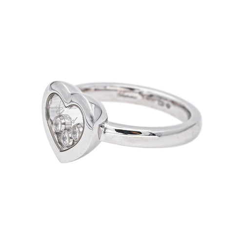 Bague 54 Chopard Happy Diamonds Icons - Bague en or blanc et diamants 58 Facettes 5783957RV