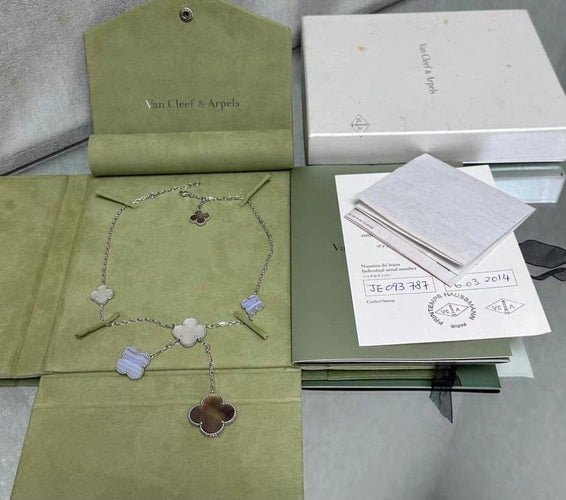 Collier Van Cleef & Arpels Magic Alhambra - Collier en or blanc et pierres 58 Facettes jnci109