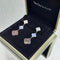 Boucles d'oreilles Van Cleef & Arpels Magic Alhambra - Boucles d’oreilles en or blanc, nacre et calcédoine 58 Facettes jnci115