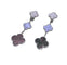 Boucles d'oreilles Van Cleef & Arpels Magic Alhambra - Boucles d’oreilles en or blanc, nacre et calcédoine 58 Facettes jnci115