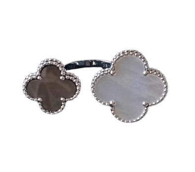 Bague 51 Van Cleef & Arpels Magic Alhambra - Bague Entre les Doigts perle de culture 58 Facettes jnci116