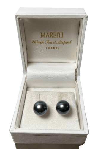 Boucles d'oreilles Boucles d’oreilles en or jaune 18K et perles de Tahiti 58 Facettes Nouvelle étude