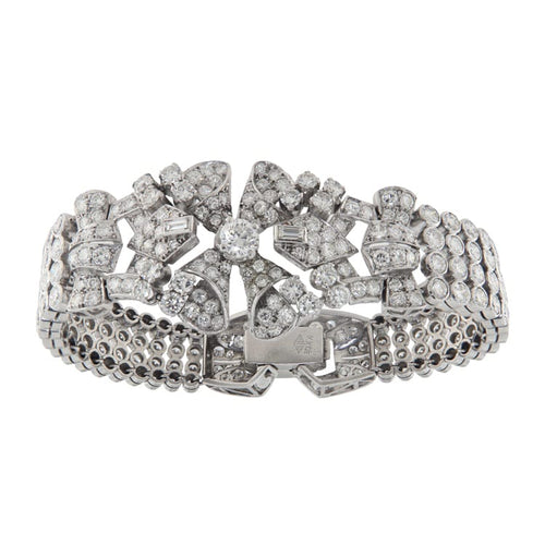 Bracelet Bracelet en platine avec diamants 58 Facettes G3970