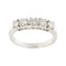 53 Bague rivière en or blanc et diamants 58 Facettes 36482
