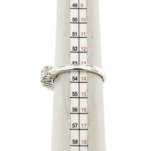 53 Bague rivière en or blanc et diamants 58 Facettes 36482