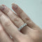 53 Bague rivière en or blanc et diamants 58 Facettes 36482