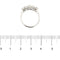 53 Bague rivière en or blanc et diamants 58 Facettes 36482
