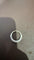 Bague 51 Demi-alliance - Bague en or blanc et diamants 58 Facettes Bague 001