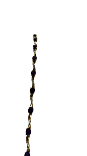 Bracelet Bracelet en deux ors 18 carats et améthystes 58 Facettes Bracelet 001