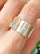 Bague 52 Tank - Bague en or jaune 18K, platine et diamants 58 Facettes 274