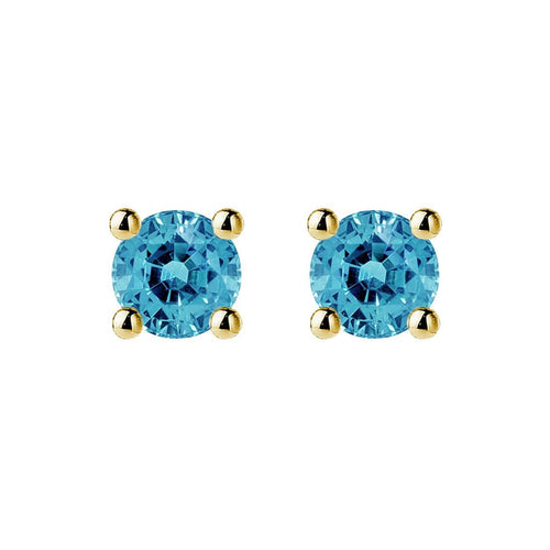 Boucles d'oreilles Single Tulip - Boucles d'oreilles en or 18 carats et tourmalines bleues 58 Facettes GER1335LB