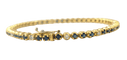 Bracelet Bracelet rivière en or jaune, saphirs et diamants 58 Facettes RIV-Saph-2335