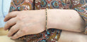 Bracelet Bracelet rivière en or jaune, saphirs et diamants 58 Facettes RIV-Saph-2335