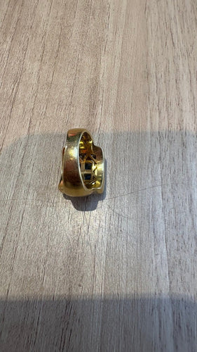 Bague 50 Bague en or jaune avec topazes et diamants 58 Facettes Bague 001