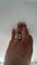 Bague 50 Bague en or jaune avec topazes et diamants 58 Facettes Bague 001