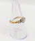 Bague 56.5 Bague solitaire antique en or rose 18k et diamant taille ancienne 58 Facettes A07438
