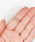 Bague 56.5 Bague solitaire antique en or rose 18k et diamant taille ancienne 58 Facettes A07438