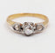 Bague 56.5 Bague solitaire antique en or rose 18k et diamant taille ancienne 58 Facettes A07438