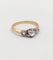 Bague 56.5 Bague solitaire antique en or rose 18k et diamant taille ancienne 58 Facettes A07438