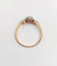 Bague 56.5 Bague solitaire antique en or rose 18k et diamant taille ancienne 58 Facettes A07438
