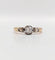 Bague 56.5 Bague solitaire antique en or rose 18k et diamant taille ancienne 58 Facettes A07438