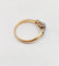 Bague 56.5 Bague solitaire antique en or rose 18k et diamant taille ancienne 58 Facettes A07438