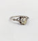 Bague 52 Bague solitaire Art déco en or blanc 18k et diamant 58 Facettes A07440