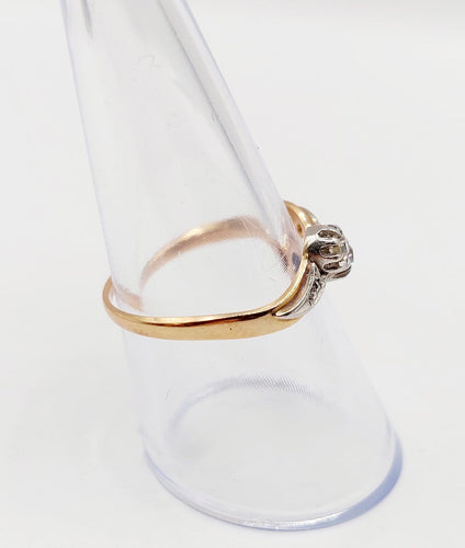 Bague 55 Bague toi et moi en or rose 18k et diamants 58 Facettes A07448