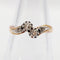 Bague 55 Bague toi et moi en or rose 18k et diamants 58 Facettes A07448
