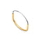 Bracelet Tiffany Lock - Bracelet jonc étroit en or jaune et or blanc 58 Facettes Tc