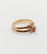 Bague 52 Bague toi et moi victorienne en or rose 18k et perles 58 Facettes A07451