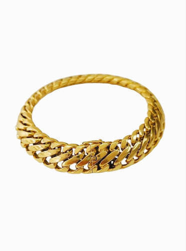 Bracelet Bracelet maille américaine en or jaune 18K 58 Facettes Bra.Massif-2190