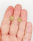 Boucles d'oreilles Dormeuses marguerite en or rose 18k et perles 58 Facettes A07454