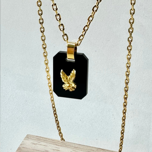 Pendentif Pendentif en onyx et or 18 carats 58 Facettes REF24037D-201