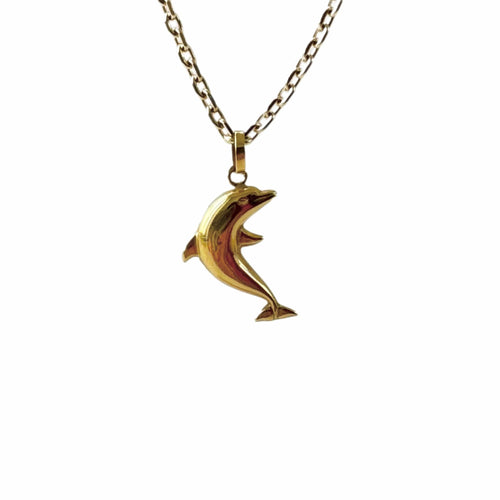 Pendentif Pendentif Dauphin en or 58 Facettes REF24037C-201