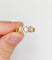 Bague 58 Bague jonc vintage en or 18k et pierres de lune 58 Facettes A07457