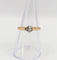 Bague 54 Bague solitaire antique en or rose 18k, platine et diamant 58 Facettes A07458