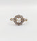 Bague 51 Bague marguerite antique en or 18k, platine, perle et diamants 58 Facettes A07460
