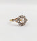 Bague 51 Bague marguerite antique en or 18k, platine, perle et diamants 58 Facettes A07460