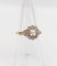 Bague 51 Bague marguerite antique en or 18k, platine, perle et diamants 58 Facettes A07460