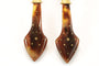 Boucles d'oreilles Boucles d'oreilles anciennes en écaille piquée d'or 14K 58 Facettes 7414