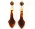 Boucles d'oreilles Boucles d'oreilles anciennes en écaille piquée d'or 14K 58 Facettes 7414
