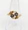 Bague 59 Bague toi et moi antique en or 18k et diamants taille rose 58 Facettes A07466