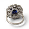 Bague 53 Marguerite - Bague en platine avec saphir et diamants 58 Facettes