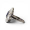 Bague 53 Marguerite - Bague en platine avec saphir et diamants 58 Facettes