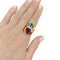 Bague 56 Bague Cœurs en or jaune, améthyste et topaze 58 Facettes 35754